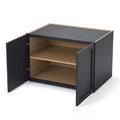 Graphite Shaker Wall Cabinets - 24H x 12D - 2 Doors / 1 Shelf