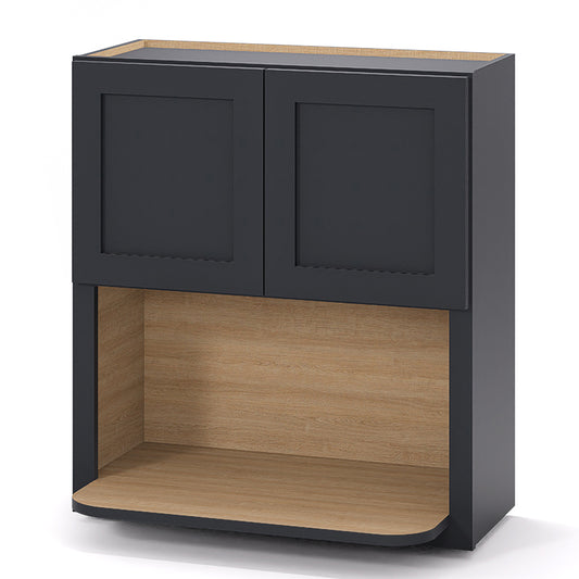 Graphite Shaker Wall Microwave Cabinets - 30/36H - 2 Doors WMC2730