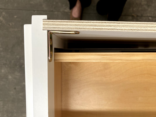 White Shaker Vanity Sink Cabinets - 6 Drawers VSD4821