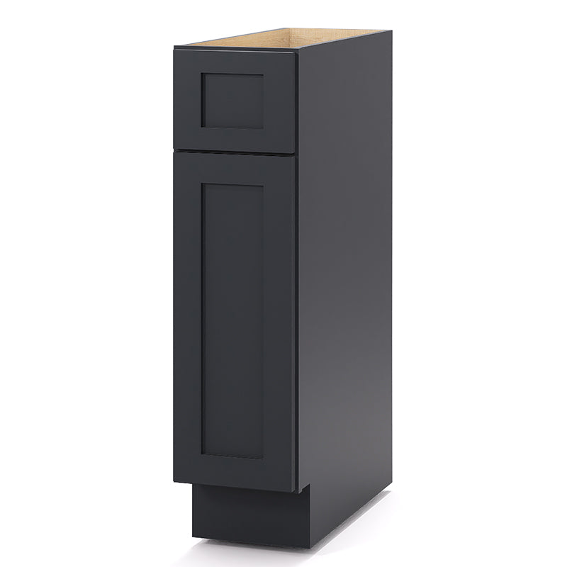 Graphite Shaker Base Cabinets - 1 Door / 1 Drawer / 1 Shelf B09