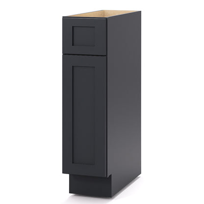 Graphite Shaker Base Cabinets - 1 Door / 1 Drawer / 1 Shelf B09