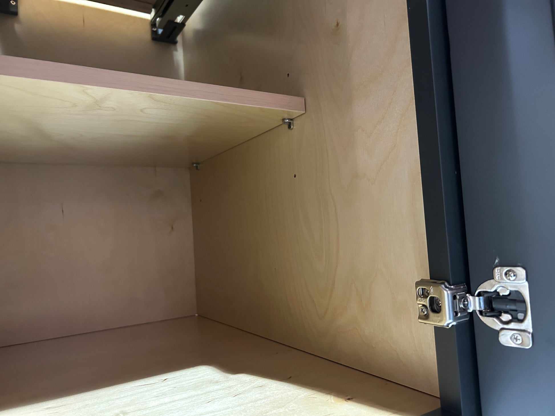 Graphite Shaker Base Cabinets - 1 Door / 1 Drawer / 1 Shelf B18