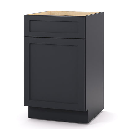 Graphite Shaker Base Cabinets - 1 Door / 1 Drawer / 1 Shelf B21