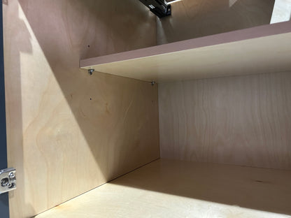 Graphite Shaker Base Cabinets - 2 Doors / 2 Drawers / 1 Shelf B36