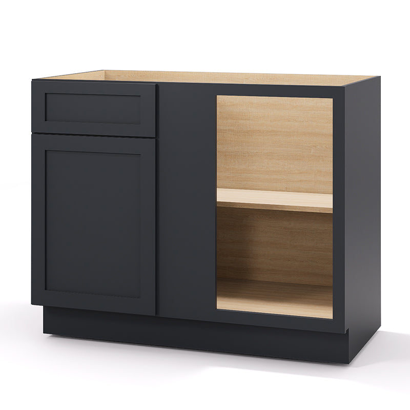 Graphite Shaker Base Blind Cabinets - 1 Door / 1 Drawer / 1 Shelf BBC42-18