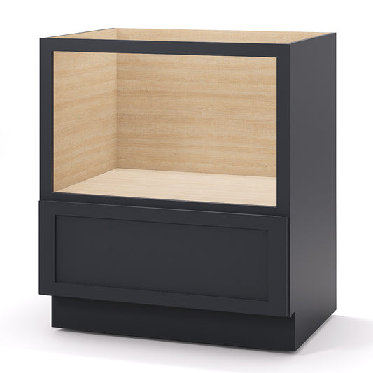 Graphite Shaker Base Microwave Cabinets - 1 Drawer MDB30