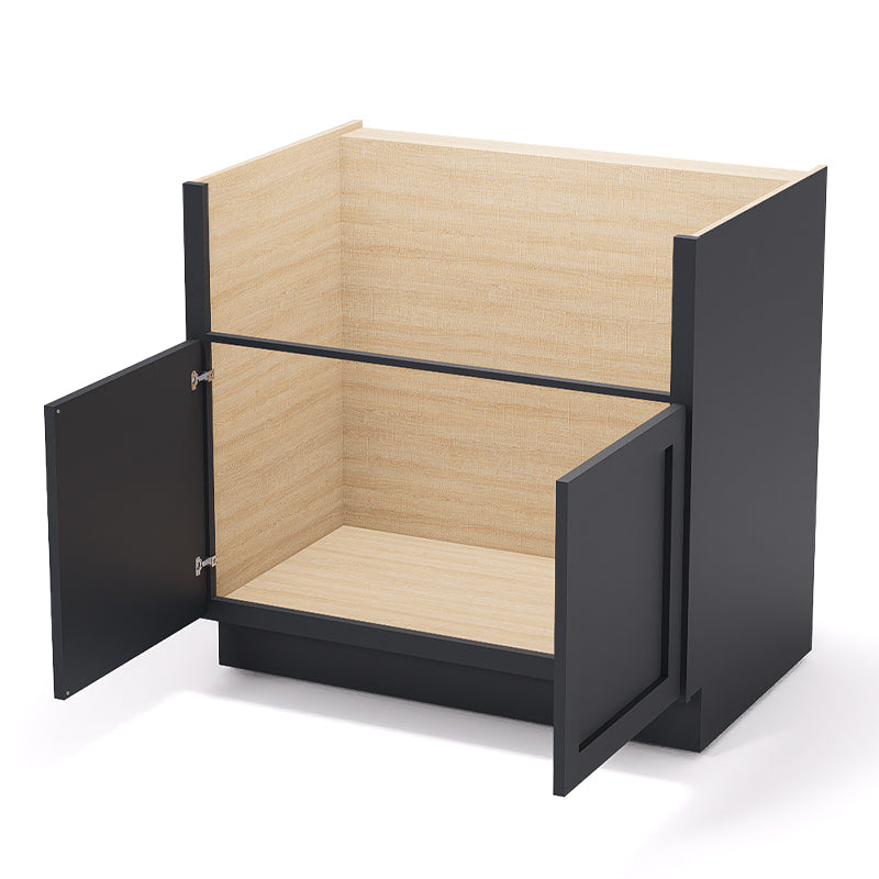 Graphite Shaker Farm Sink Cabinets - 2 Doors FSB36
