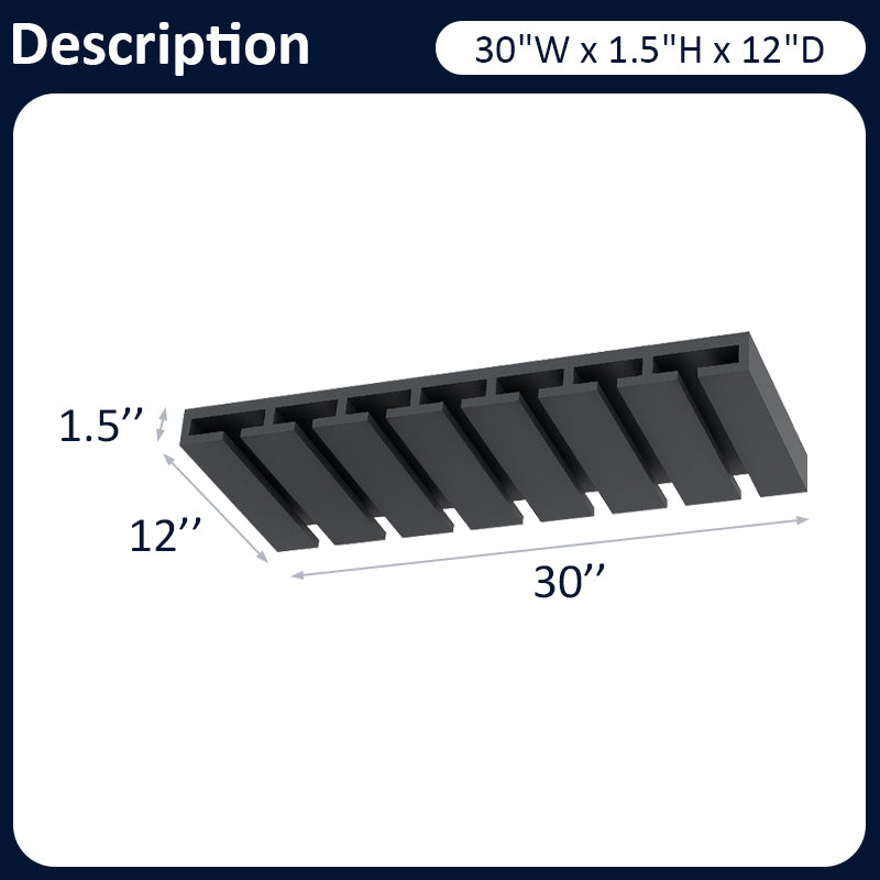 Graphite Shaker Glass Holder GH30