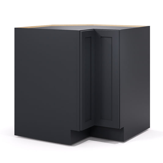 Graphite Shaker Lazy Susan Cabinets - 1 Door / 2 Trays LS33