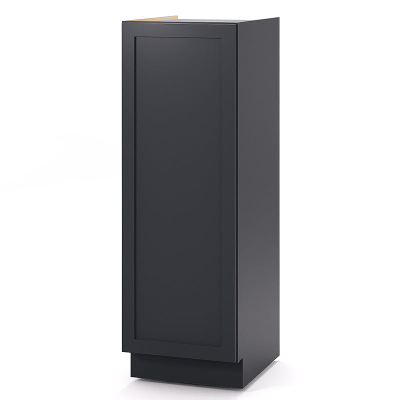 Graphite Shaker Pantry Base Cabinets - 1 Door / 2 Shelves PB185424