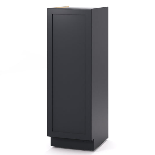 Graphite Shaker Pantry Base Cabinets - 1 Door / 2 Shelves PB185424