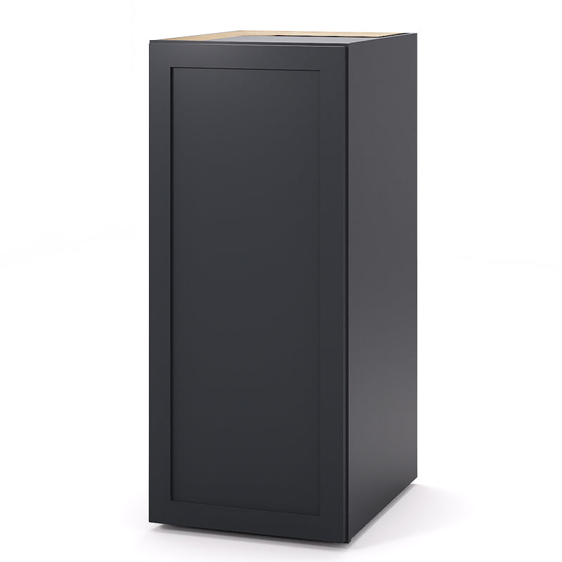 Graphite Shaker Pantry Base Cabinets - 1 Door / 2 Shelves PB185424