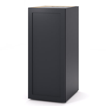 Graphite Shaker Pantry Wall Cabinets - 42H - 1 Door / 3 Shelves PW184224