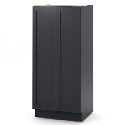Graphite Shaker Pantry Wall Cabinets - 42H - 2 Doors / 3 Shelves PW244224