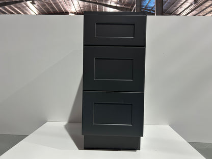 Graphite Shaker Vanity Drawer Cabinets - 3 Drawers VSD1821