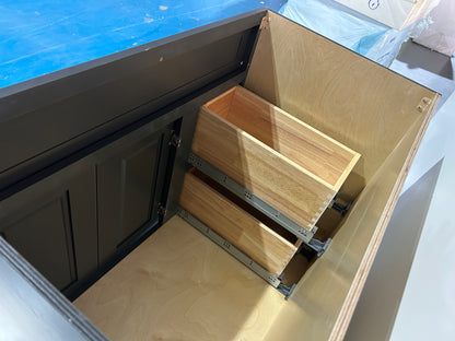 Graphite Shaker Vanity Sink Cabinets - 2 Drawers VSD3621L