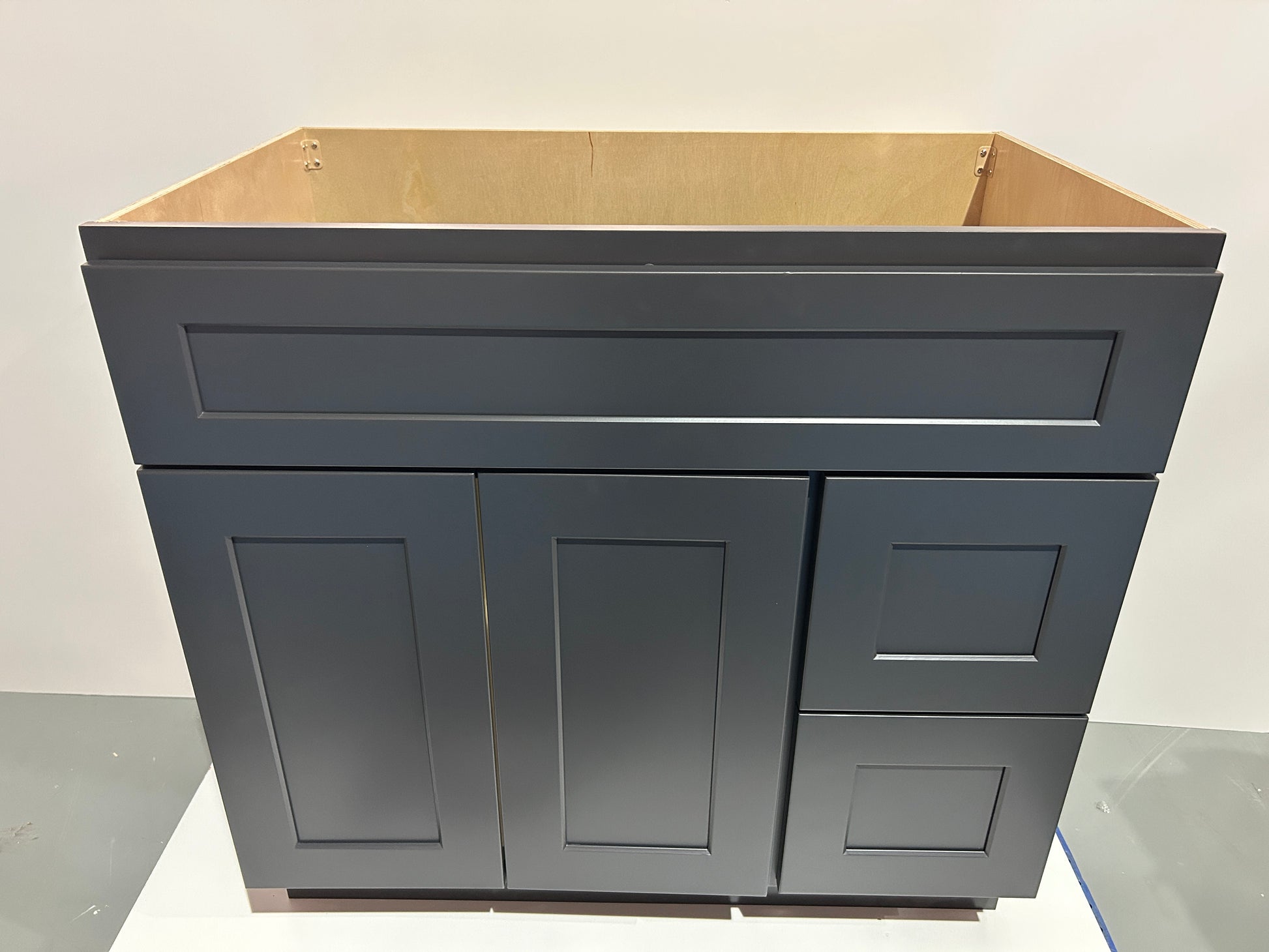Graphite Shaker Vanity Sink Cabinets - 2 Drawers VSD3621R