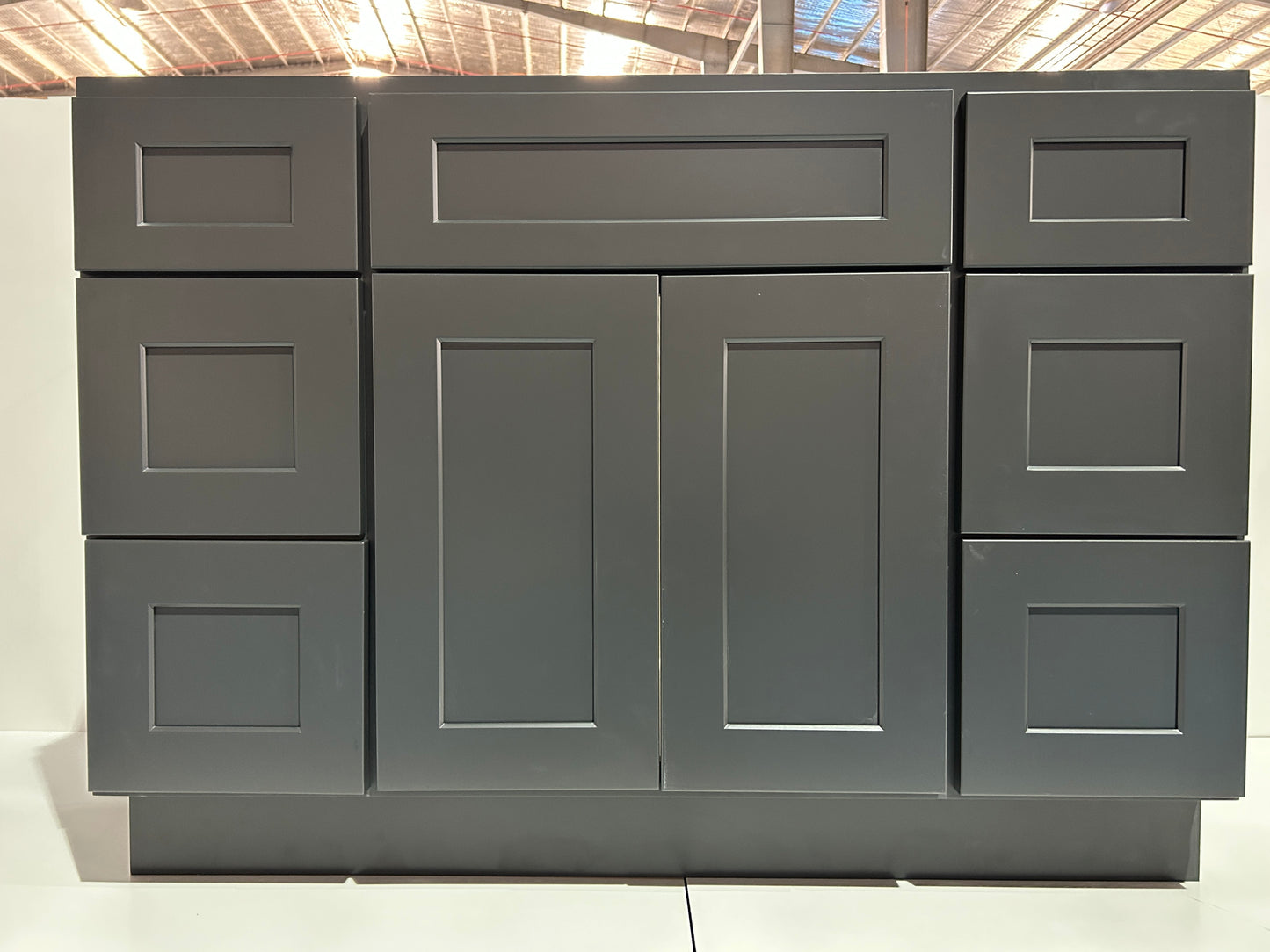 Graphite Shaker Vanity Sink Cabinets - 6 Drawers VSD4821