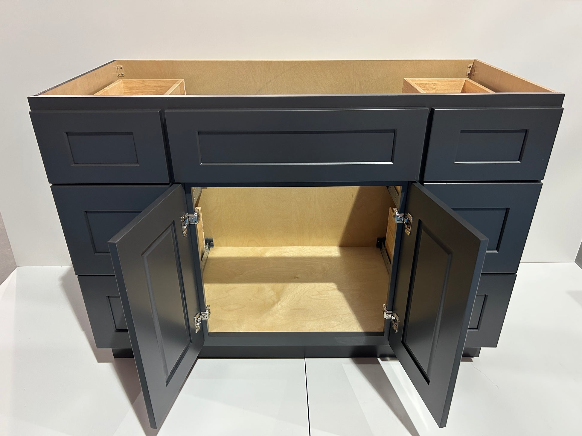 Graphite Shaker Vanity Sink Cabinets - 6 Drawers VSD4821