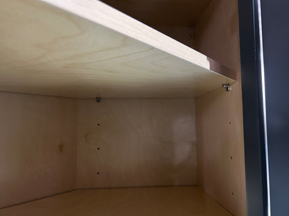 Graphite Shaker Wall Diagonal Cabinets - 42H - 1 Door / 3 Shelves WDC244212