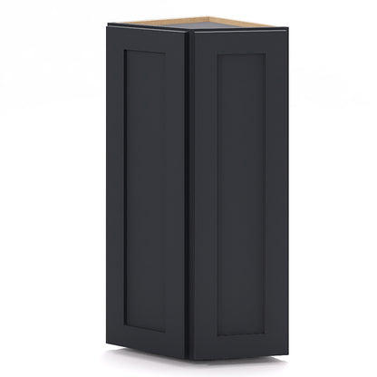 Graphite Shaker Wall End Cabinets - 30/36H - 2 Doors/1 False / 2 Shelves WEC1230