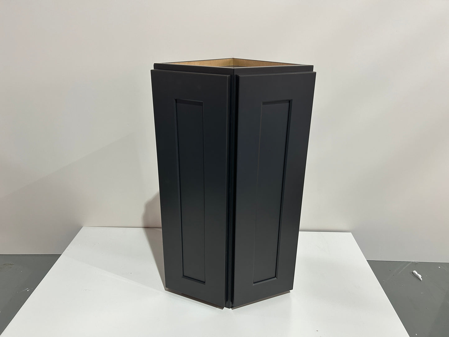 Graphite Shaker Wall End Cabinets - 30/36H - 2 Doors/1 False / 2 Shelves WEC1230