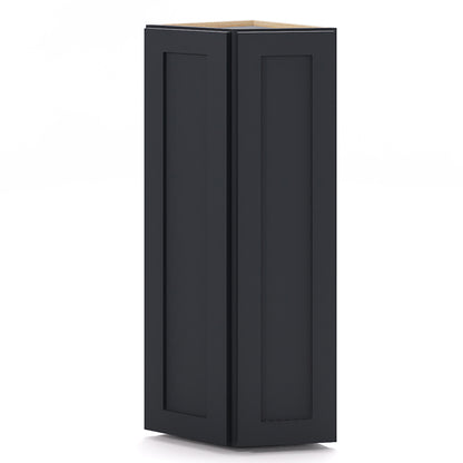 Graphite Shaker Wall End Cabinets - 30/36H - 2 Doors/1 False / 2 Shelves WEC1236