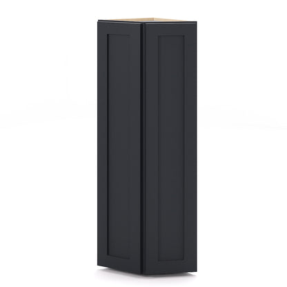 Graphite Shaker Wall End Cabinets - 42H - 2 Doors/1 False / 3 Shelves WEC1242