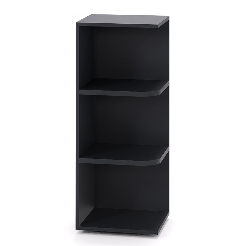 Graphite Shaker Wall End Open Shelf Cabinets - 30/36/42H - 2 Shelves WEOS30