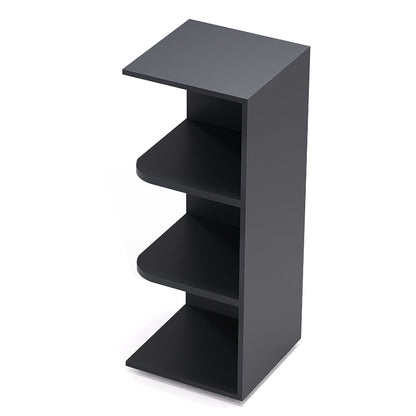 Graphite Shaker Wall End Open Shelf Cabinets - 30/36/42H - 2 Shelves WEOS30