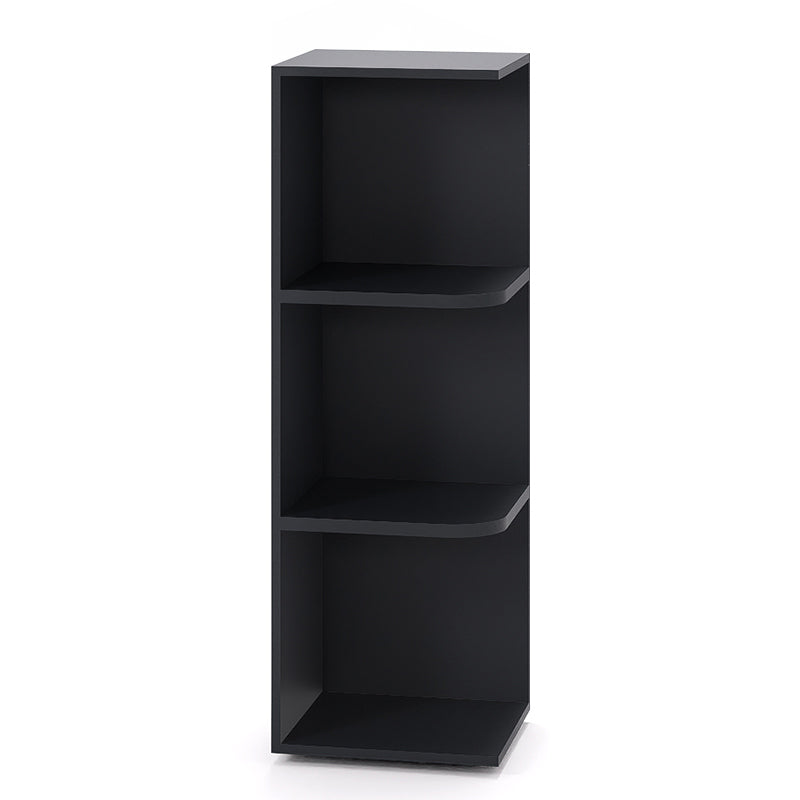 Graphite Shaker Wall End Open Shelf Cabinets - 30/36/42H - 2 Shelves WEOS36