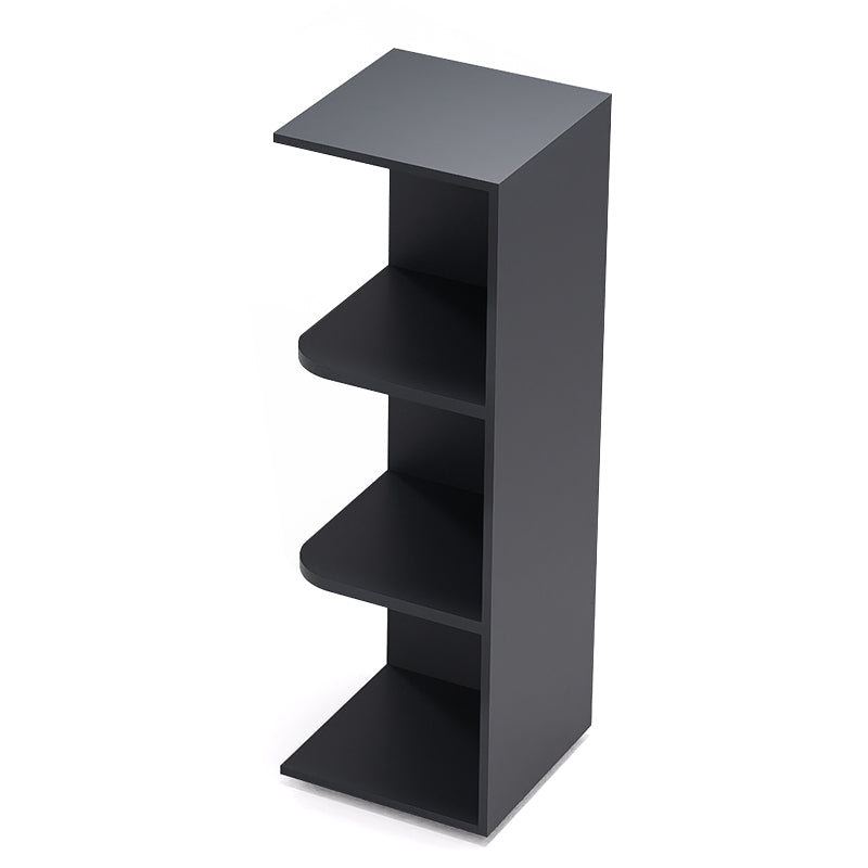 Graphite Shaker Wall End Open Shelf Cabinets - 30/36/42H - 2 Shelves WEOS36