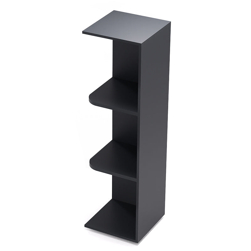 Graphite Shaker Wall End Open Shelf Cabinets - 30/36/42H - 2 Shelves WEOS42