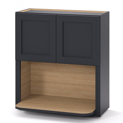 Graphite Shaker Wall Microwave Cabinets - 30/36H - 2 Doors WMC2730
