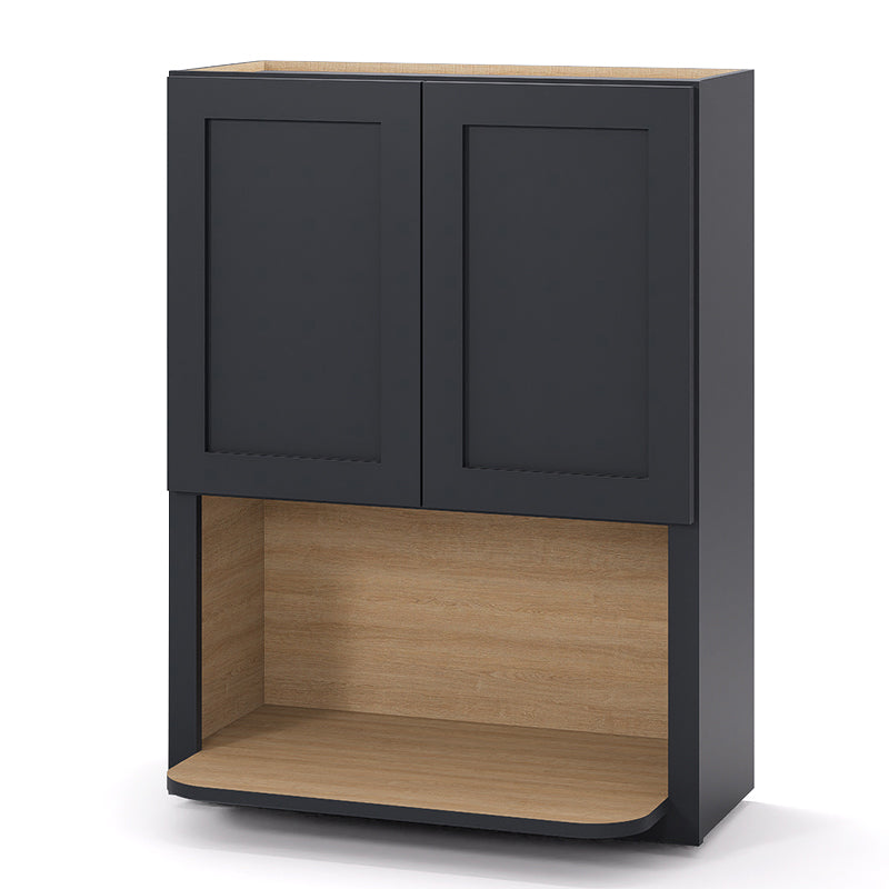 Graphite Shaker Wall Microwave Cabinets - 30/36H - 2 Doors WMC2736