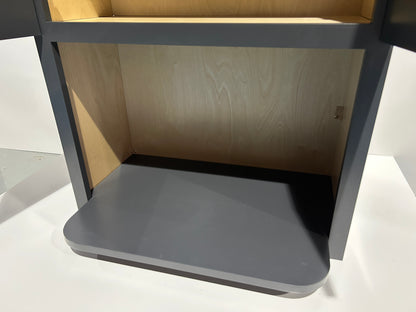 Graphite Shaker Wall Microwave Cabinets - 30/36H - 2 Doors WMC2736