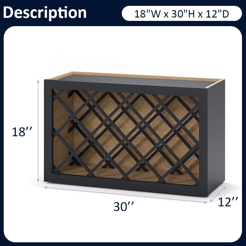 Graphite Shaker Wine Rack WRC3018