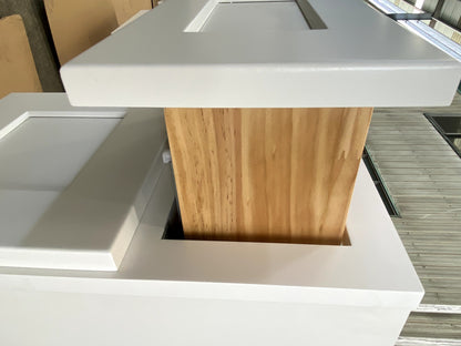 White Shaker Base Drawer Cabinets - 3 Drawers DB24
