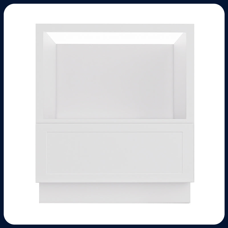 White Shaker Base Microwave Cabinets - 1 Drawer MDB30