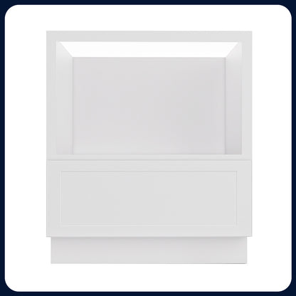 White Shaker Base Microwave Cabinets - 1 Drawer MDB30