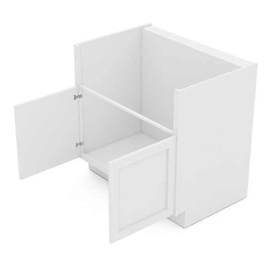 White Shaker Farm Sink Cabinets - 2 Doors FSB36