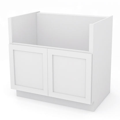 White Shaker Farm Sink Cabinets - 2 Doors FSB36