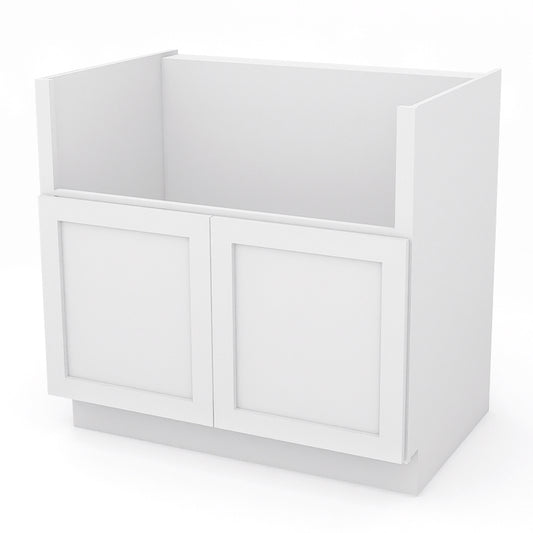 White Shaker Farm Sink Cabinets - 2 Doors FSB36