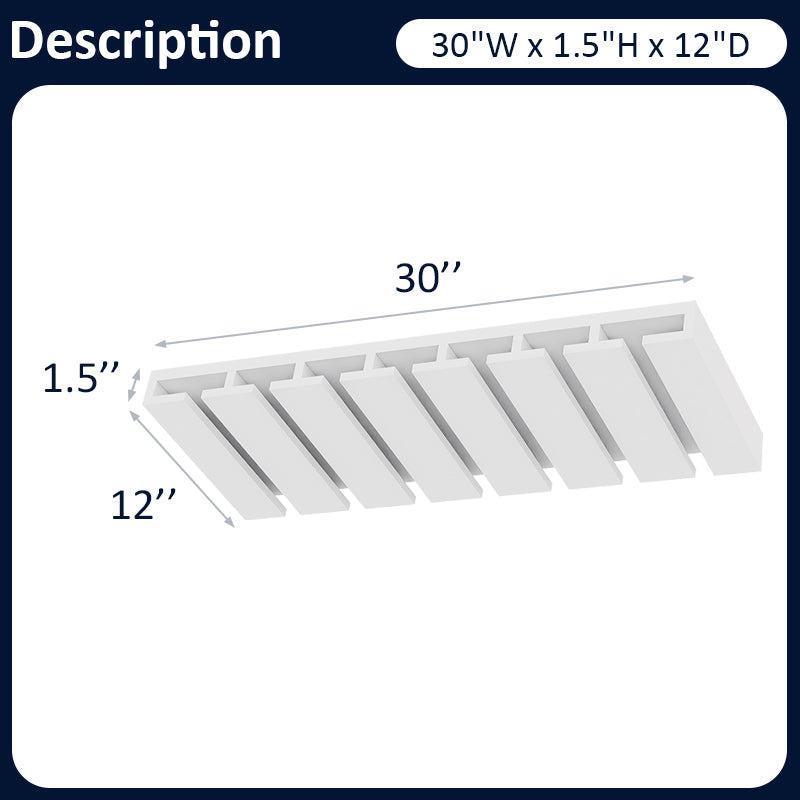 White Shaker Glass Holder GH30