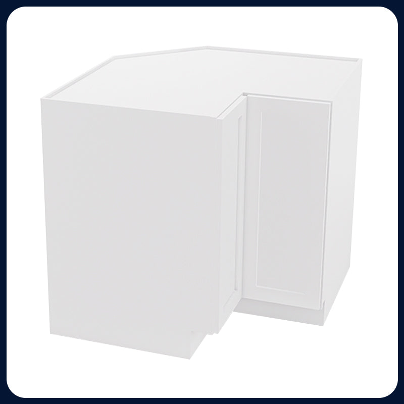 White Shaker Lazy Susan Cabinets - 1 Door / 2 Trays LS33