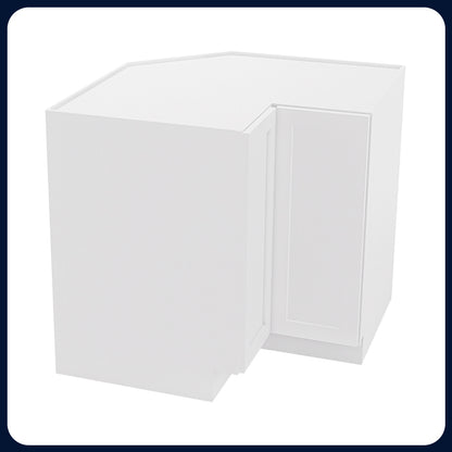 White Shaker Lazy Susan Cabinets - 1 Door / 2 Trays LS33