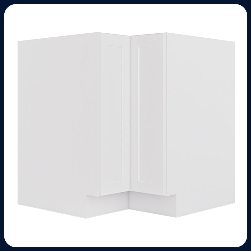 White Shaker Lazy Susan Cabinets - 1 Door / 2 Trays LS33