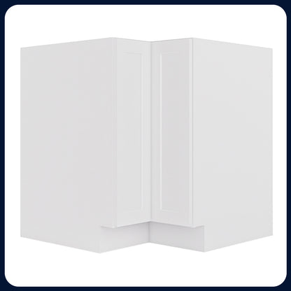 White Shaker Lazy Susan Cabinets - 1 Door / 2 Trays LS33