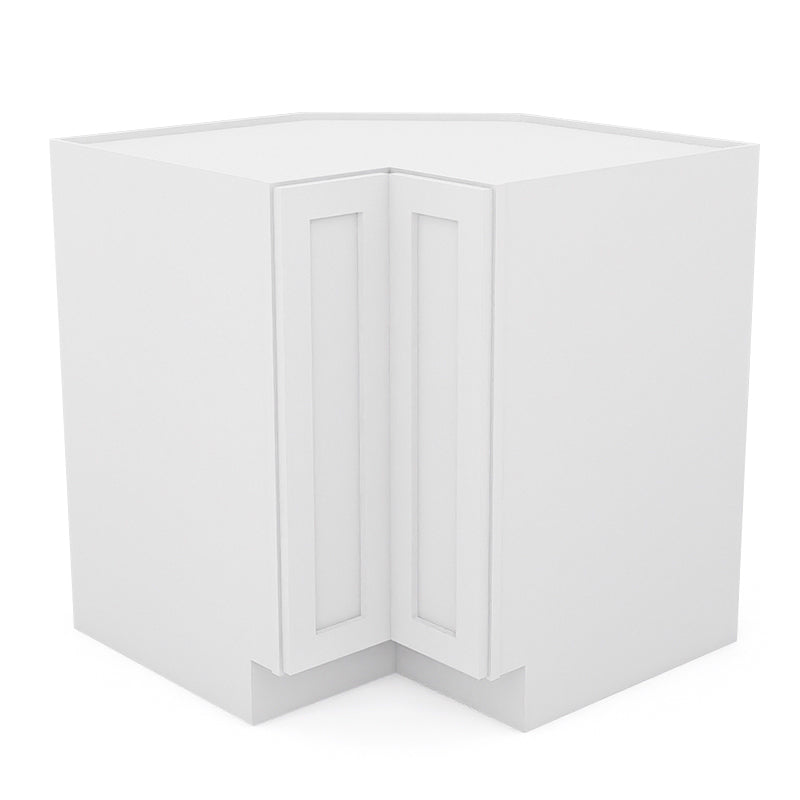 White Shaker Lazy Susan Cabinets - 1 Door / 2 Trays LS33
