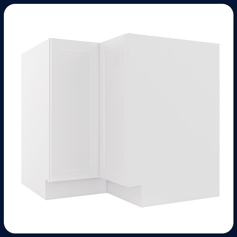 White Shaker Lazy Susan Cabinets - 1 Door / 2 Trays LS36